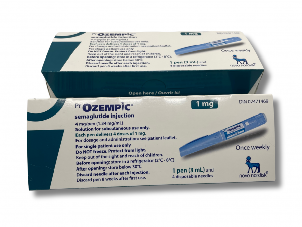 Two Ozempic 1mg Pen Boxes