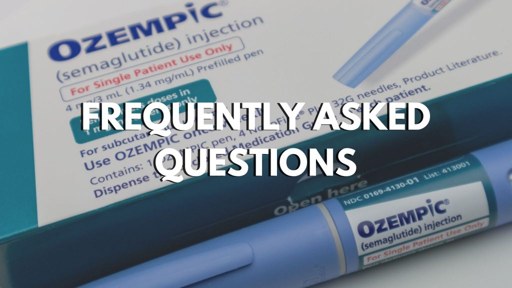 Frequently Asked Questions Banner for Skinny Pens Ozempic Pens